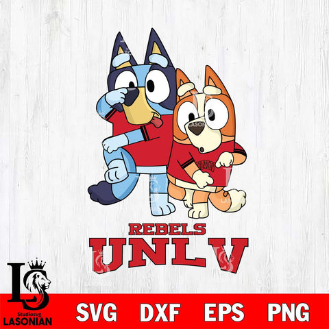 UNLV Rebels Bluey Chilli Dance Mode Svg Eps Dxf Png File, Digital Download, Instant Download