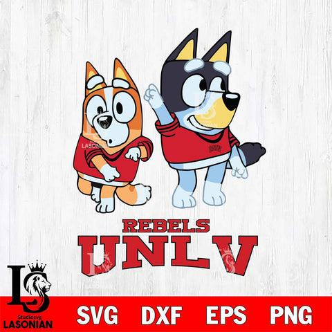 UNLV Rebels Bluey Chilli Mode Dance Svg Eps Dxf Png File, Digital Download, Instant Download