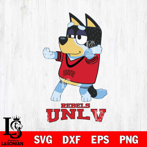 UNLV Rebels Bluey Dad Dance Svg Eps Dxf Png File, Digital Download, Instant Download