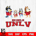 UNLV Rebels Bluey Dance Mode Squats Svg Eps Dxf Png File, Digital Download, Instant Download