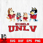 UNLV Rebels Bluey Dance Squats Svg Eps Dxf Png File, Digital Download, Instant Download