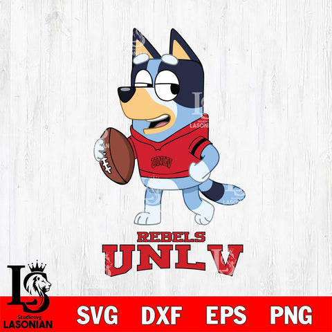 UNLV Rebels Bluey Football Sport Svg Eps Dxf Png File, Digital Download ,Instant Download, Cricut File