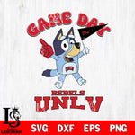 UNLV Rebels Bluey Game Day Svg Eps Dxf Png File, Digital Download, Instant Download