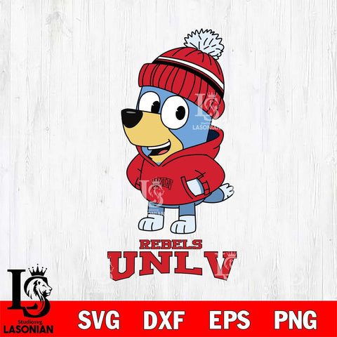 UNLV Rebels Bluey Hoodie Sport Svg Eps Dxf Png File, Digital Download ,Instant Download, Cricut File