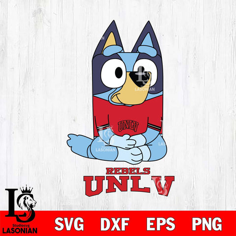 UNLV Rebels Bluey Styles Football Svg Eps Dxf Png File,NCAA Svg Files,Bluey svg ,Digital Download ,Instant Download, Cricut File