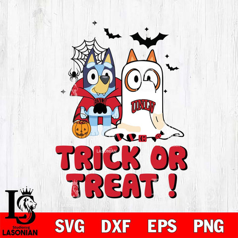 UNLV Rebels Bluey Trick or Treat Halloween Svg Eps Dxf Png File, Digital Download, Instant Download