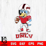 UNLV Rebels Bluey rugby Svg Eps Dxf Png File, Digital Download ,Instant Download, Cricut File