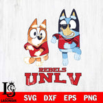 UNLV Rebels Bluey with Chilli Dance Svg Eps Dxf Png File, Digital Download, Instant Download