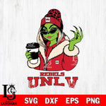 UNLV Rebels Boujee Grinch Girls Christmas Cut Files Cricut, Svg Dxf Eps Png file, Digital download , Silhouette