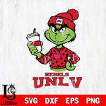 UNLV Rebels Boujee Grinch Heart Christmas Cut Files Cricut, Svg Dxf Eps Png file, Digital download , Silhouette