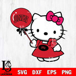 UNLV Rebels Cute Hello Kitty 2 Svg Eps Dxf Png File, Digital Download, Instant Download