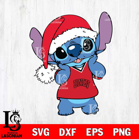 UNLV Rebels Cute Stitch Christmas Svg Eps Dxf Png File, Digital Download, Instant Download