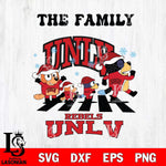 UNLV Rebels Family Bluey Christmas Svg Eps Dxf Png File, Digital Download