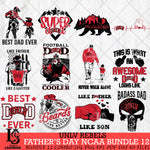 UNLV Rebels Fathers Day NCAA Bundle 12 Svg Eps Dxf Png File, Digital Download, Instant Download