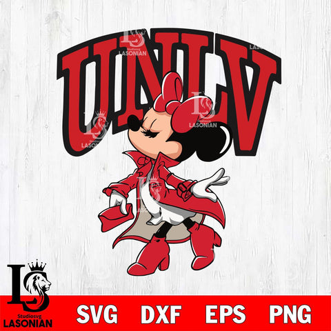 UNLV Rebels Glamorous Minnie Svg Eps Dxf Png File, Digital Download, Instant Download