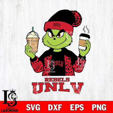 UNLV Rebels Grinch 2 coffee Svg Eps Dxf Png File, Digital Download, Instant Download