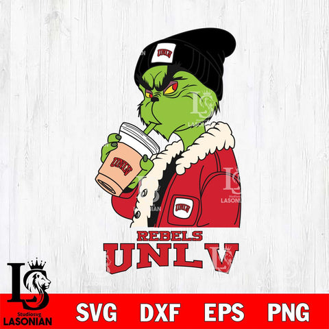 UNLV Rebels Grinch Bougie Football Svg Eps Dxf Png File, Digital Download, Instant Download