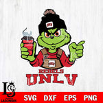 UNLV Rebels Grinch with coffee Svg Eps Dxf Png File, Digital Download, Instant Download