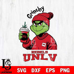 UNLV Rebels Grinchy Bougie Christmas Cut Files Cricut, Svg Dxf Eps Png file, Digital download , Silhouette