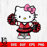 UNLV Rebels Hello Kitty Cheerleader 11 Svg Eps Dxf Png File, Digital Download, Instant Download