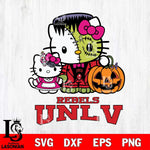 UNLV Rebels Hello Kitty Horror 10 Svg Eps Dxf Png File, Digital Download