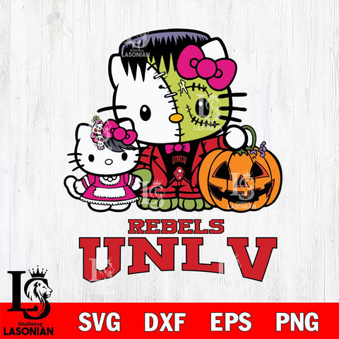 UNLV Rebels Hello Kitty Horror 10 Svg Eps Dxf Png File, Digital Download