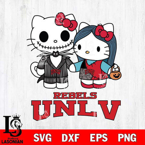 UNLV Rebels Hello Kitty Horror 11 Svg Eps Dxf Png File, Digital Download