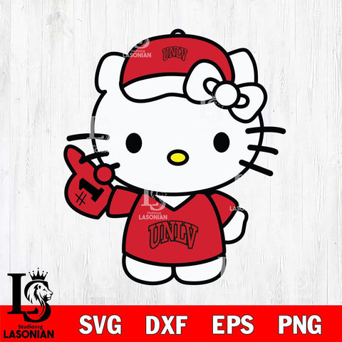 UNLV Rebels Hello Kitty sport 5 Svg Eps Dxf Png File, NCAA svg, Digital Download, Instant Download