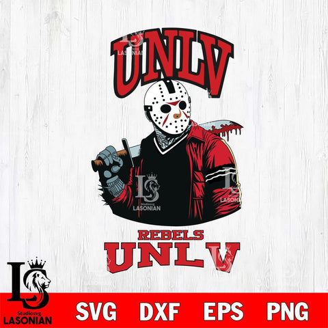 UNLV Rebels Jason Voorhees 10 Svg Eps Dxf Png File, Digital Download