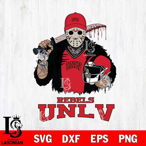 UNLV Rebels Jason Voorhees 2 Svg Eps Dxf Png File, Digital Download