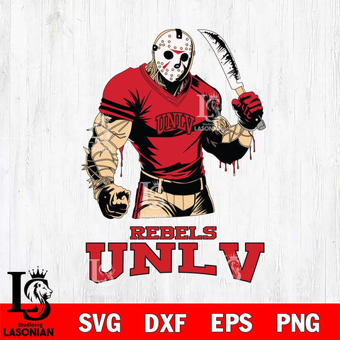 UNLV Rebels Jason Voorhees Svg Eps Dxf Png File, Digital Download