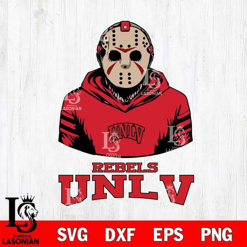 UNLV Rebels Jason Voorhees 4 Svg Eps Dxf Png File, Digital Download