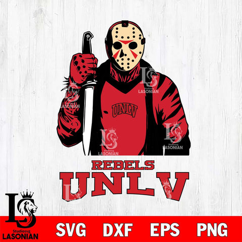 UNLV Rebels Jason Voorhees 6 Svg Eps Dxf Png File, Digital Download