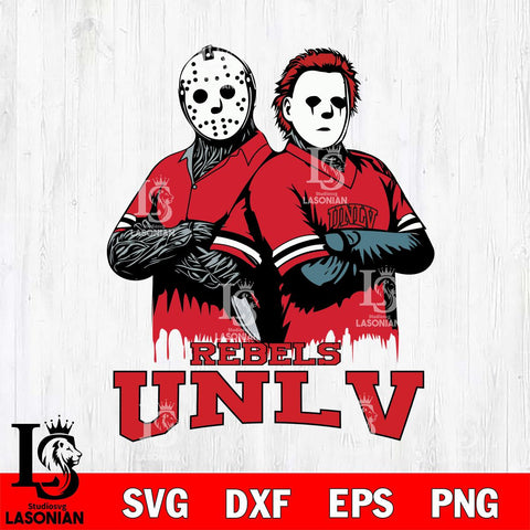 UNLV Rebels Jason Voorhees 8 Svg Eps Dxf Png File, Digital Download