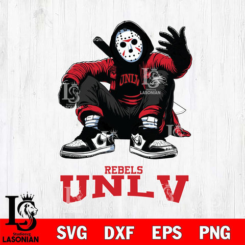 UNLV Rebels Jason Voorhees Halloween SVG Svg Eps Dxf Png File, Digital Download, Instant Download