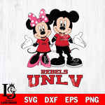 UNLV Rebels Mickey Minnie Mouse Sport Svg Eps Dxf Png File, NCAA svg , File Cut , Digital Download , Instant Download, Cut Svg Files