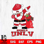 UNLV Rebels Santa Dabbing Christmas Svg dxf eps png pdf file,NCAA svg,Digital Download,Cricut file