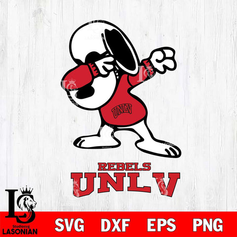 UNLV Rebels Snoopy Sport 3 Svg Eps Dxf Png File, Digital Download