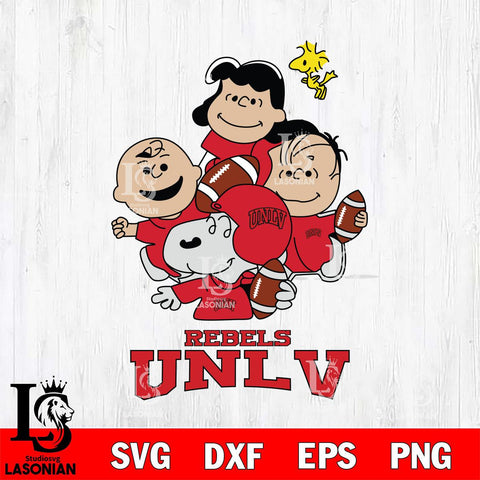 UNLV Rebels Snoopy Sport 4 Svg Eps Dxf Png File, Digital Download