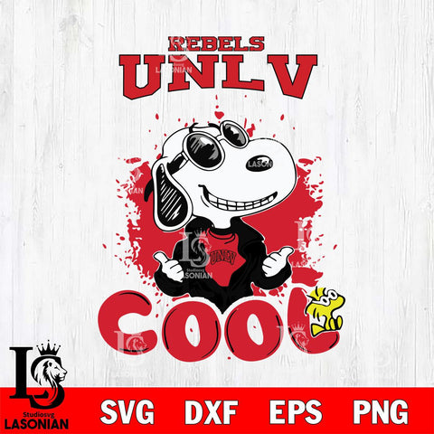 UNLV Rebels Snoopy Sport 7 Svg Eps Dxf Png File, Digital Download