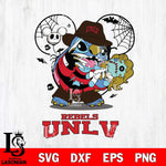 UNLV Rebels Stitch Freddy Krueger Halloween Svg Eps Dxf Png File, Digital Download, Instant Download