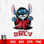 UNLV Rebels Stitch Ghost Svg Eps Dxf Png File, NCAA svg, Digital Download, Instant Download