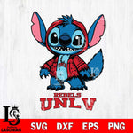 UNLV Rebels Stitch Halloween Svg Eps Dxf Png File, NCAA svg, Digital Download, Instant Download