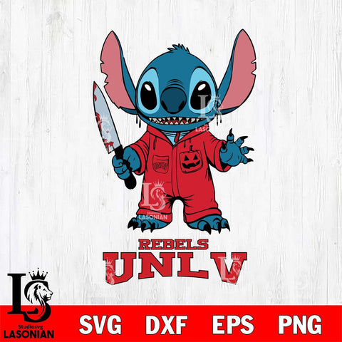 UNLV Rebels Stitch Horror 2 Svg Eps Dxf Png File, NCAA svg, Digital Download, Instant Download