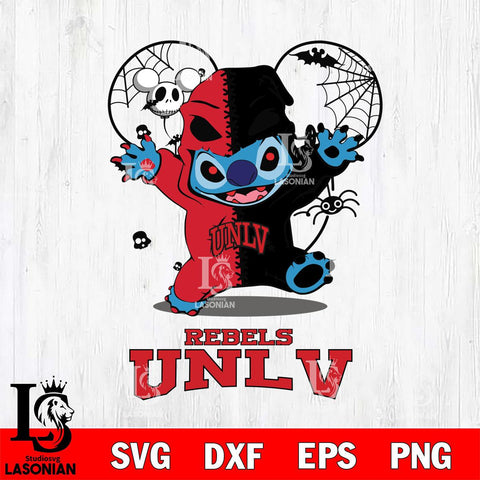 UNLV Rebels Stitch Horror Halloween 2 Svg Eps Dxf Png File, Digital Download, Instant Download