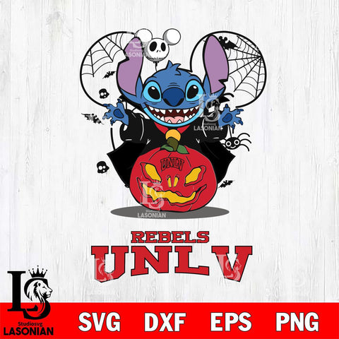 UNLV Rebels Stitch Horror Halloween Svg Eps Dxf Png File, Digital Download, Instant Download