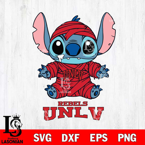 UNLV Rebels Stitch Mummy Svg Eps Dxf Png File, NCAA svg, Digital Download, Instant Download