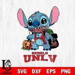 UNLV Rebels Stitch Zombie Svg Eps Dxf Png File, NCAA svg, Digital Download, Instant Download