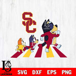 USC Trojans Bluey 6 Svg Eps Dxf Png File, Digital Download, Instant Download