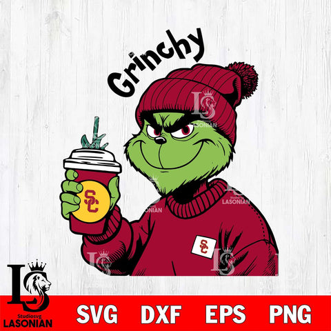 USC Trojans Boujee Grinch 10 Svg Eps Dxf Png File, Digital Download, Instant Download